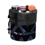 Aztec Tribal Galaxy Pattern Print Drawstring Makeup Bag