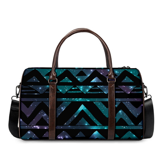 Aztec Tribal Galaxy Pattern Print Duffle Bag