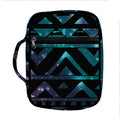 Aztec Tribal Galaxy Pattern Print Front Pocket Bible Bag