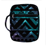 Aztec Tribal Galaxy Pattern Print Front Pocket Bible Bag