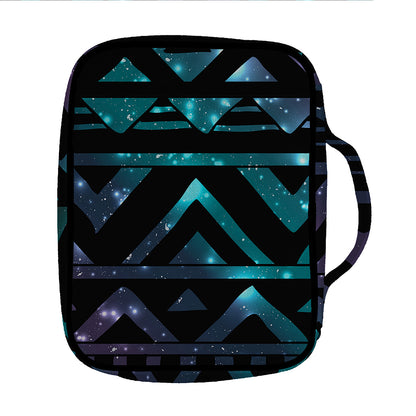 Aztec Tribal Galaxy Pattern Print Front Pocket Bible Bag