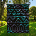 Aztec Tribal Galaxy Pattern Print Garden Flag