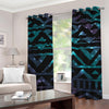 Aztec Tribal Galaxy Pattern Print Grommet Curtains