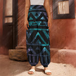 Aztec Tribal Galaxy Pattern Print Harem Pants