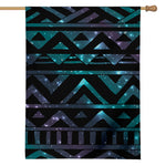 Aztec Tribal Galaxy Pattern Print House Flag
