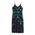 Aztec Tribal Galaxy Pattern Print Jersey Midi Cami Dress
