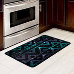Aztec Tribal Galaxy Pattern Print Kitchen Mat
