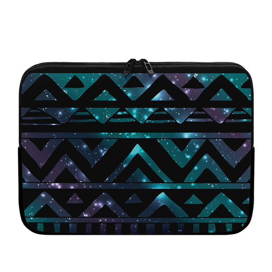 Aztec Tribal Galaxy Pattern Print Laptop Sleeve