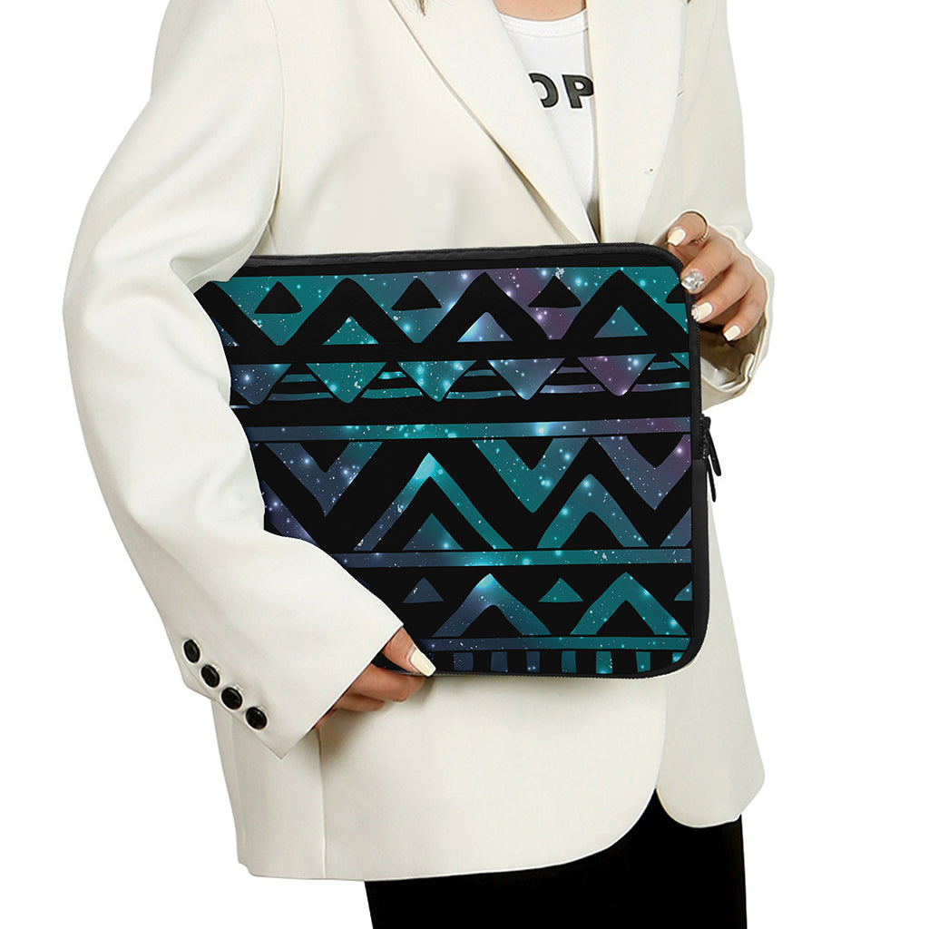 Aztec Tribal Galaxy Pattern Print Laptop Sleeve
