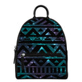 Aztec Tribal Galaxy Pattern Print Leather Backpack