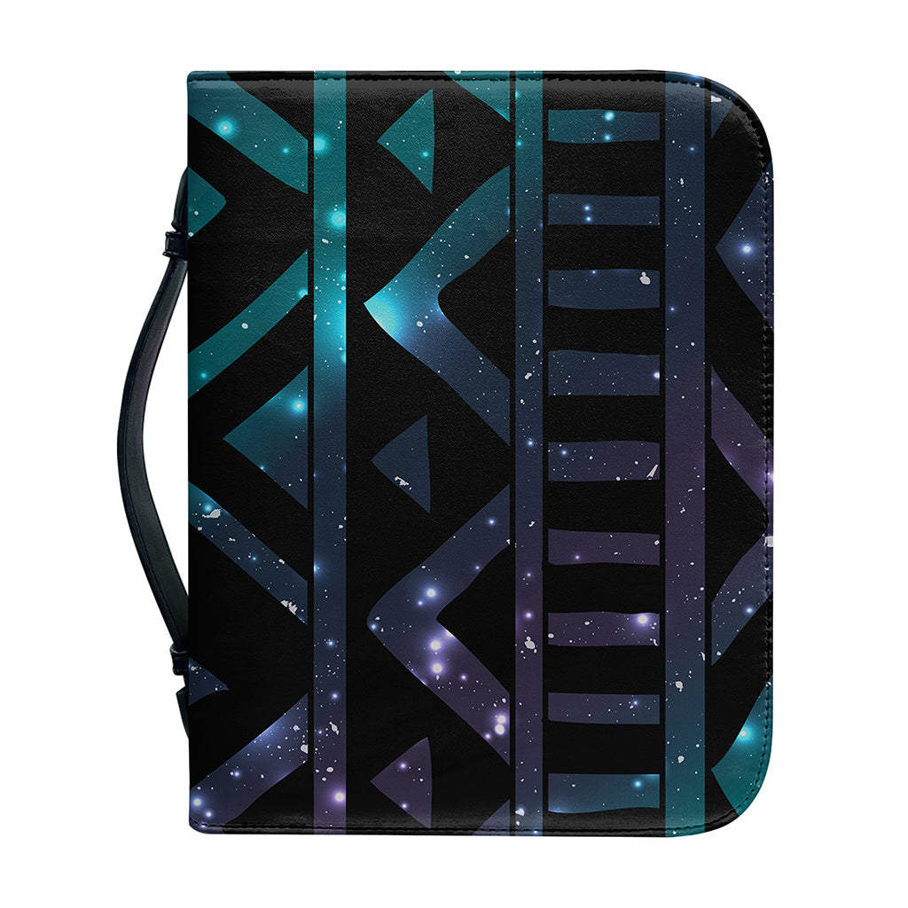 Aztec Tribal Galaxy Pattern Print Leather Bible Cover