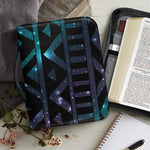 Aztec Tribal Galaxy Pattern Print Leather Bible Cover