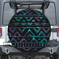Aztec Tribal Galaxy Pattern Print Leather Spare Tire Cover
