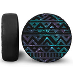 Aztec Tribal Galaxy Pattern Print Leather Spare Tire Cover