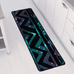 Aztec Tribal Galaxy Pattern Print Long Kitchen Mat