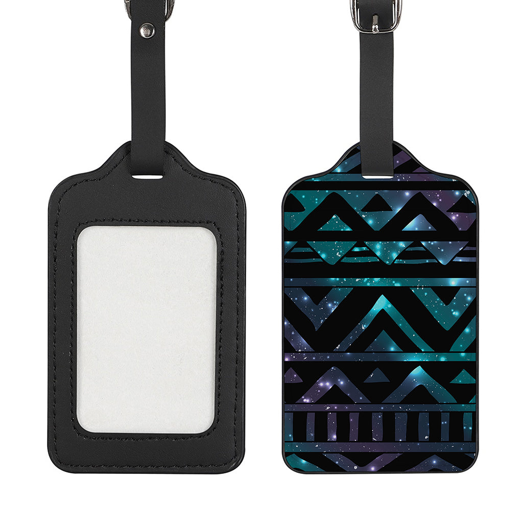 Aztec Tribal Galaxy Pattern Print Luggage Tag
