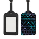 Aztec Tribal Galaxy Pattern Print Luggage Tag
