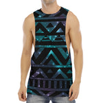 Aztec Tribal Galaxy Pattern Print Men's Muscle Tank Top