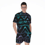 Aztec Tribal Galaxy Pattern Print Men's Rompers