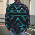 Aztec Tribal Galaxy Pattern Print Men's Shirt Jacket
