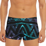 Aztec Tribal Galaxy Pattern Print Men's Short Boxer Briefs