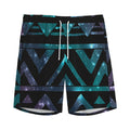 Aztec Tribal Galaxy Pattern Print Men's Athletic Shorts