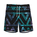 Aztec Tribal Galaxy Pattern Print Men's Sports Shorts
