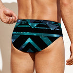 Aztec Tribal Galaxy Pattern Print Men's Swim Briefs