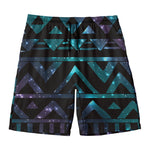 Aztec Tribal Galaxy Pattern Print Men's Swim Trunks