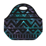 Aztec Tribal Galaxy Pattern Print Neoprene Lunch Bag