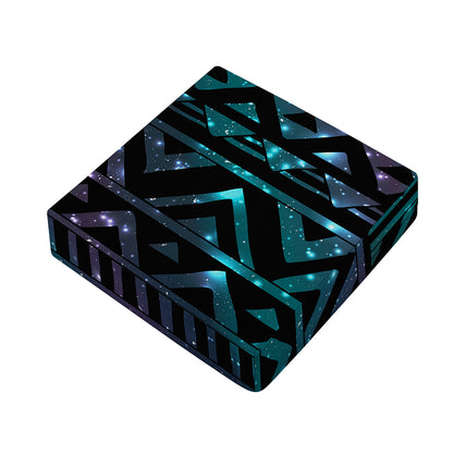 Aztec Tribal Galaxy Pattern Print Outdoor Seat Cushion Cover
