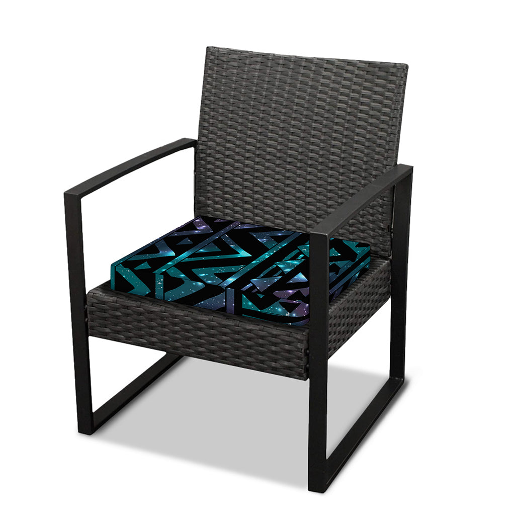 Aztec Tribal Galaxy Pattern Print Outdoor Seat Cushion Cover