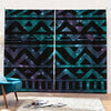 Aztec Tribal Galaxy Pattern Print Pencil Pleat Curtains