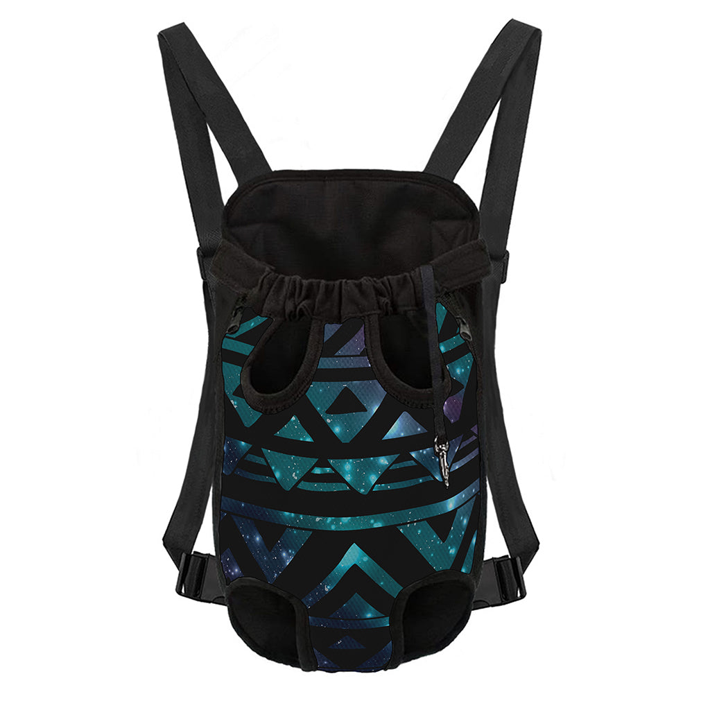 Aztec Tribal Galaxy Pattern Print Pet Carrier Backpack