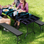 Aztec Tribal Galaxy Pattern Print Picnic Table Cover