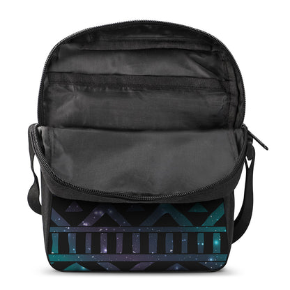 Aztec Tribal Galaxy Pattern Print Rectangular Crossbody Bag