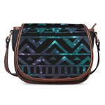 Aztec Tribal Galaxy Pattern Print Saddle Bag