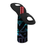 Aztec Tribal Galaxy Pattern Print Single Neoprene Wine Tote