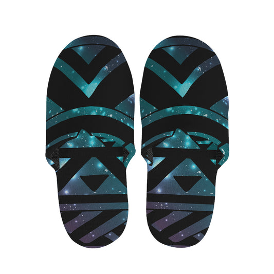 Aztec Tribal Galaxy Pattern Print Slippers