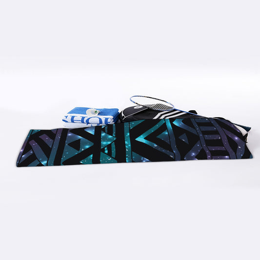Aztec Tribal Galaxy Pattern Print Sports Towel