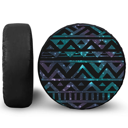 Aztec Tribal Galaxy Pattern Print Tire Cover