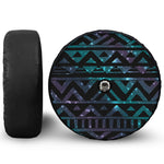 Aztec Tribal Galaxy Pattern Print Tire Cover With Camera Hole