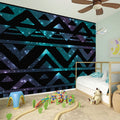 Aztec Tribal Galaxy Pattern Print Wall Sticker