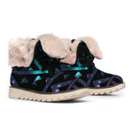 Aztec Tribal Galaxy Pattern Print Winter Boots