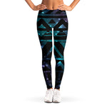 Aztec Tribal Galaxy Pattern Print Women's Leggings