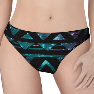 Aztec Tribal Galaxy Pattern Print Women's Thong