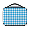 Azure Blue And White Gingham Print Classic Bible Case