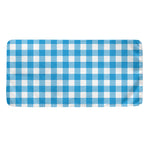 Azure Blue And White Gingham Print Towel
