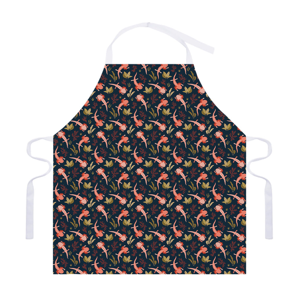 Baby Axolotl Pattern Print Adjustable Apron