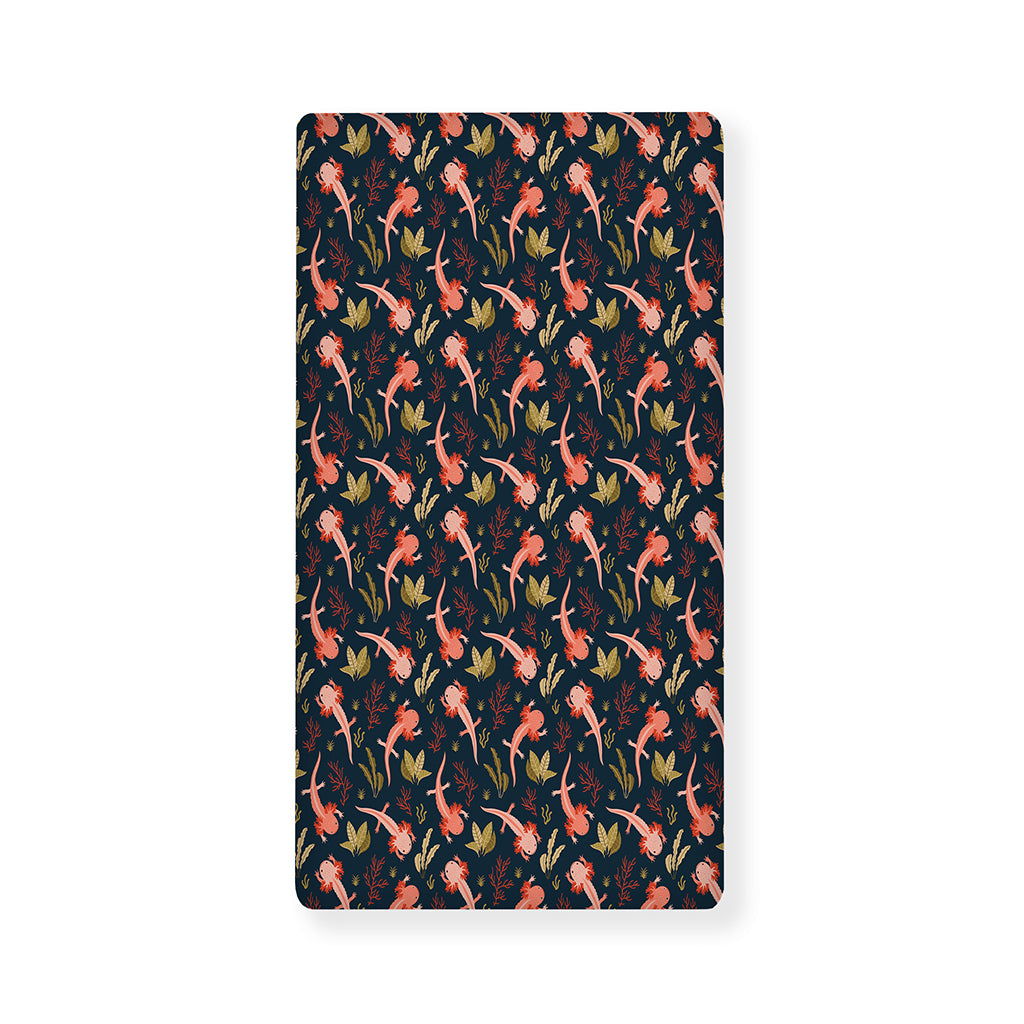 Baby Axolotl Pattern Print Baby Crib Sheet